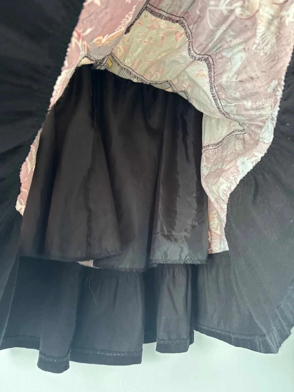 Adorable mixed print corduroy skirt